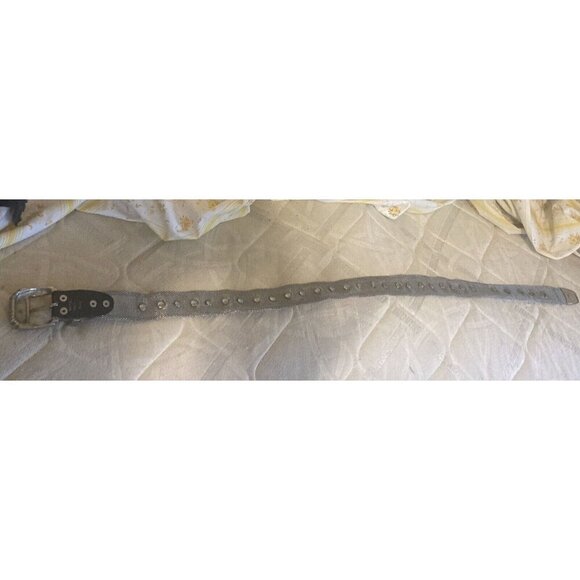 Vintage Authentic Silver Tone Metal Mesh Alligator Crocodile Belt 85cm 32\